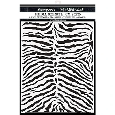 Afbeelding van stamperia savana zebrapatroon