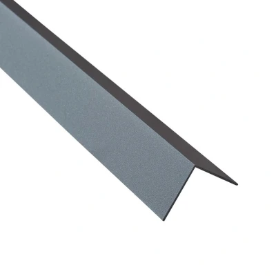 Afbeelding van Aluminium Hoekprofiel Antraciet 4.0 x 150 cm 1.2 mm dik Per Stuk