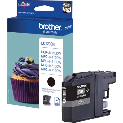 Afbeelding van Brother LC 123BK Inktcartridge Zwart