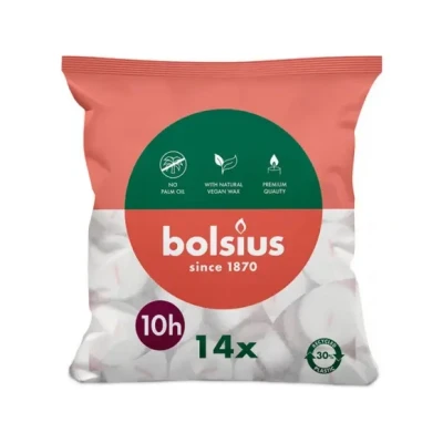 Afbeelding van Bolsius Theelicht Wit 10 Uur