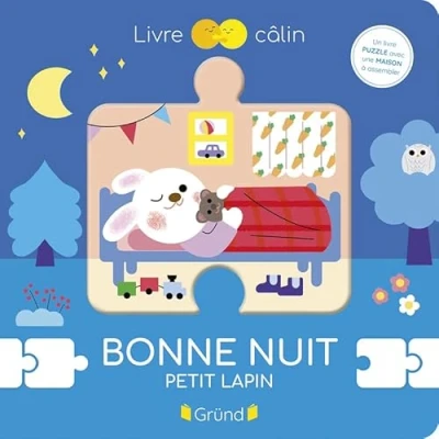Afbeelding van Bonne nuit, petit lapin: Un livre puzzle aevc une maison à assembler