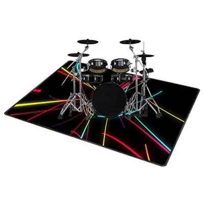 Afbeelding van QQDD Batterij Mat Geluiddichte Voor Elektronische Batterijen Hoge Krat Snare Drum Grancase Muziekinstrumenten, Antislip Deksel (80 cm 200 cm)