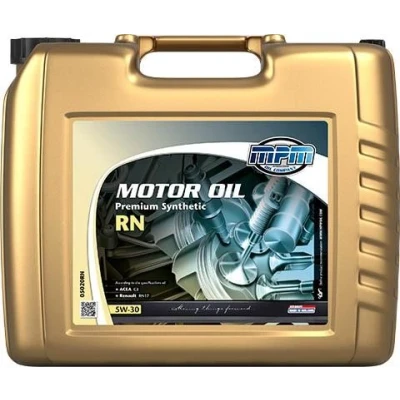 Afbeelding van Mpm Premium Synthetic RN 5W 30 20L Motorolie 05020RN RENAULT: Clio 3, 4, Captur, DACIA: Duster Off Road, SANDERO 2, LOGAN MCV NISSAN: MICRA 5
