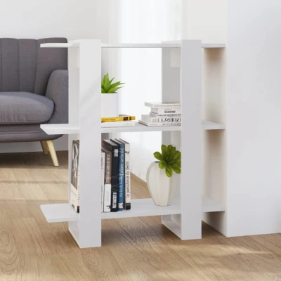 Afbeelding van Boekenkast/kamerscherm 80x30x87 cm wit