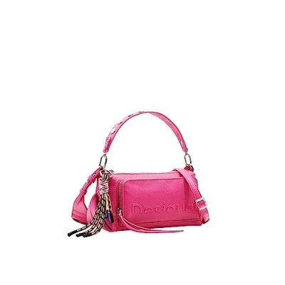 Afbeelding van Desigual HALF LOGO URUS Handtas, Dames, Maat: One Size, Pink