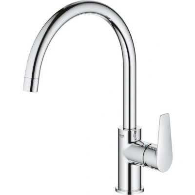 Afbeelding van GROHE BauEdge Keukenkraan hoge draaibare uitloop chroom