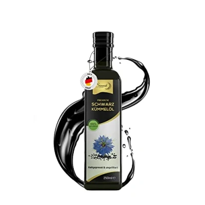 Afbeelding van Sunnah Shop® ongefilterde en koudgeperste zwarte komijnolie 1 liter 100% natuurlijk uit echte Egyptische Nigelle Sativa