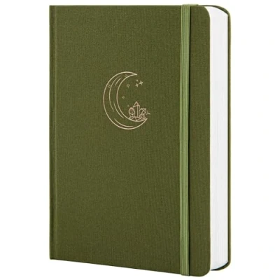 Afbeelding van MGGAO Notitieboek, gestippeld, braamvrij, dik, 160 g/m², A5 15 x 20,8 cm, hardcover notitieboek voor persoonlijke organizer