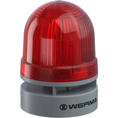 Afbeelding van Werma Signaltechnik Signaallamp Mini TwinLIGHT Combi 24VAC/DC RD 460.110.75 Rood 24 V/DC 95 dB