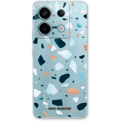 Afbeelding van Case Company® hoesje geschikt voor Xiaomi Poco X6 Terrazzo N13 Soft Cover Telefoonhoesje Bescherming aan alle Kanten en Schermrand