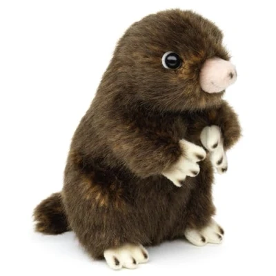 Afbeelding van Uni Toys Taupe 14 cm (hoogte) pluche, knuffeldier