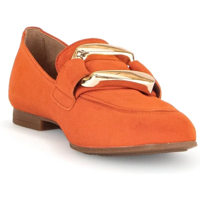 Afbeelding van Gabor Instappers, Dames, Maat: 40, Pumpkin Veloursleer