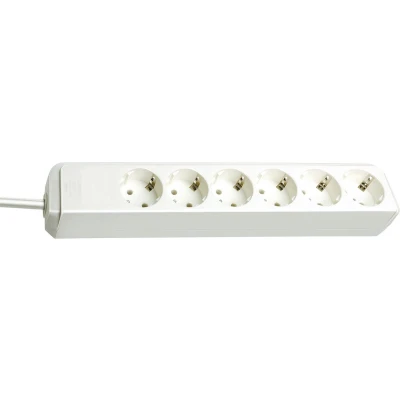 Afbeelding van Stekkerdoos 6 voudig Brennenstuhl 1.5 meter (Wit)