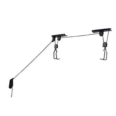 Afbeelding van RAD Sportz fietstakel van garagekwaliteit met een capaciteit 45,4 kg, werkt zelfs als ladderlift, zwart
