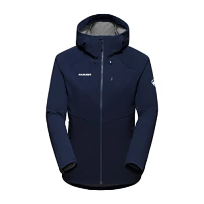 Afbeelding van Ultimate Comfort SO Hooded Softshell Jas Dames Marine000 L Kleurloos Outdoor Jack