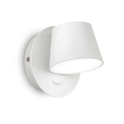 Afbeelding van Ideal Lux Gim LED wandlamp kop instelbaar wit