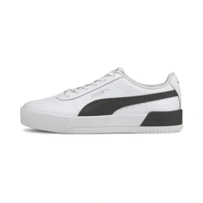 Image de Puma Carina L Femme Baskets Chaussure de tennis, White Black Silver, 38.5 EU