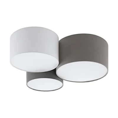 Afbeelding van EGLO Pastore Plafondlamp E27 61 cm Wit/Antraciet/Bruin/Grijs