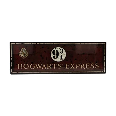 Afbeelding van Harry Potter Poster Glass Hogwarts Express 60 x 20 cm Multicolours