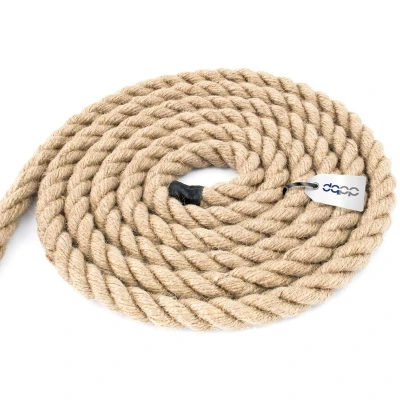 Afbeelding van DQ PP jute touw, 10 m, mm dik koord, bruine natuurlijke vezels, decoratief voor macramé, tuin, touwtrekken, trapleuning enz.