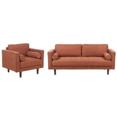 Afbeelding van Beliani NURMO Woonkamer set 4 zits Goudbruin Polyester