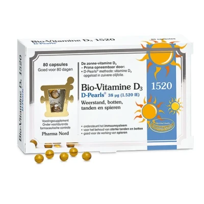 Afbeelding van Pharma Nord Bio Vitamine D3 D Pearls 38mcg