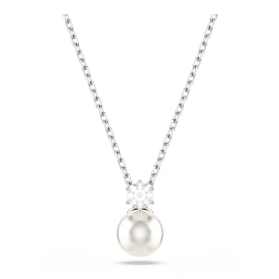 Afbeelding van Swarovski dames Matrix ketting met kristal in de kleur Zilver