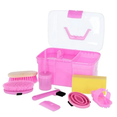 Image de Kerbl Boîte de Pansage Enfants Complet Rose