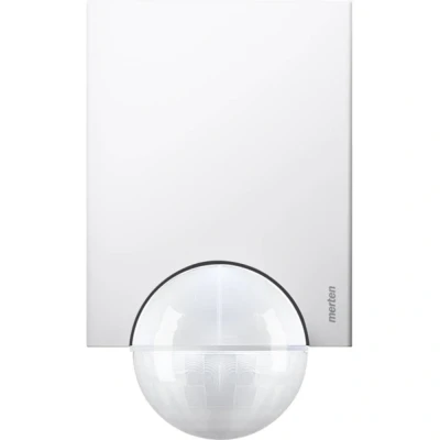 Afbeelding van Merten 565619 PIR bewegingsmelder Wand, Plafond, Opbouw (op muur) 220 Relais Polar wit IP55
