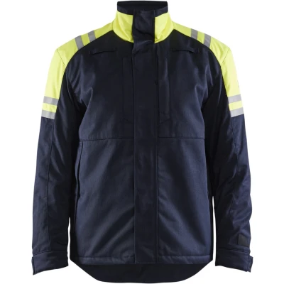 Afbeelding van Blaklader 4515 1519 Winterjas Inherent Steel Marine/High Vis Geel XXXL