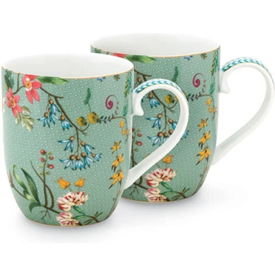 Afbeelding van Pip Studio Jolie S Espressokopje 14,5 Cl Set Van 2 Zeegroen