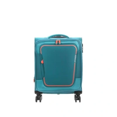 Afbeelding van American Tourister Pulsonic Spinner 55 EXP stone teal Zachte koffer