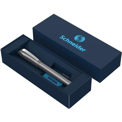 Afbeelding van Schneider Ceod Shiny Rollerball in kartonnen etui met standaard inktpatronen, voor rechts en linkshandigen, grafiet