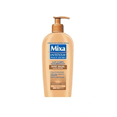 Afbeelding van MIXA INTENSIEVE VOEDENDE BODY LOTION ZONNE EFFECT DROGE HUID LICHTE NATUURLIJKE GELIJKMATIGE TINT CLEAR SKIN ZONDER KLEURSTOFFEN ADDITIEVEN 100% GERECYCLED PLASTIC 250ML
