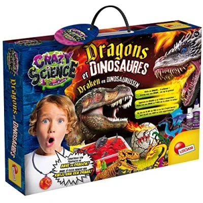 Afbeelding van Lisciani FR89390, Crazy Science draken en dinosaurussen, educatief spel, wetenschappelijk, grappig vanaf 8 jaar, eenheidsmaat