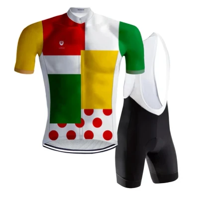 Afbeelding van Retro Wielertenue Lapjestrui REDTED XS