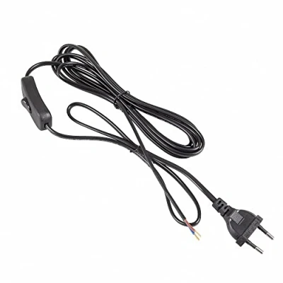 Afbeelding van Mextronic Stroomkabel 3 m eurostekker + schakelaar 300 SW C7 zwart open uiteinde
