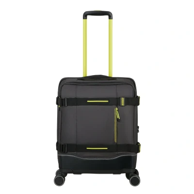 Afbeelding van American Tourister Reiskoffer Urban Track COATED Spinner (4wiel) S handbagage Black/Lime 2,8 kg
