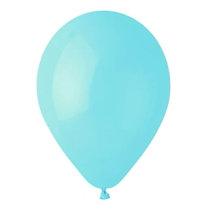 Afbeelding van Set van 100 hoogwaardige natuurlijke latexballonnen G120 (Ø 33 cm / 13 inch) pastelblauw