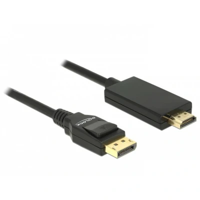 Afbeelding van Premium DisplayPort naar HDMI kabel DP 1.2 / 1.4 (4K 30Hz) zwart 5 meter