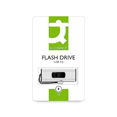 Afbeelding van Q Connect 128 GB &quot; 8 GB&quot; (KF16368) (8 GB, USB A), stick, Wit, Zwart, Zilver