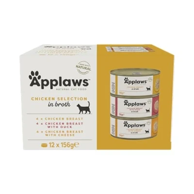 Afbeelding van Applaws natvoeding Multipack Kipselectie 12 x 156 gr.