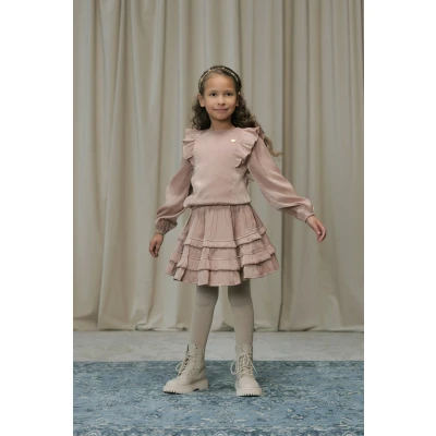 Afbeelding van Le Chic Thamsin Rok Met Ruches *koper* Meisjes 104