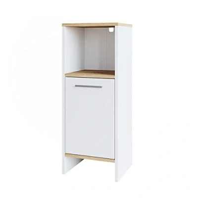 Afbeelding van Vicco Halfhoge kast Elvio, Wit/Wit, 32 x 82.2 cm