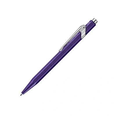 Afbeelding van Caran d Ache 849.104 balpen paars Intrekbare met klembevestiging 1 stuk(s)