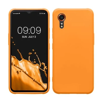 Afbeelding van kwmobile telefoonhoesje geschikt voor Samsung Galaxy Xcover7 Hoesje smartphone Back cover in fruitig oranje