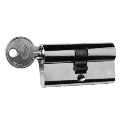 Afbeelding van Nemef dubbele Corbin profielcilinder 30/30 messing gepolijst