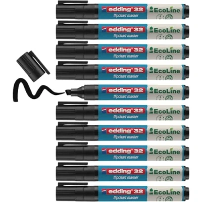 Afbeelding van Flipovermarker edding 32 eco zwart/ds 10
