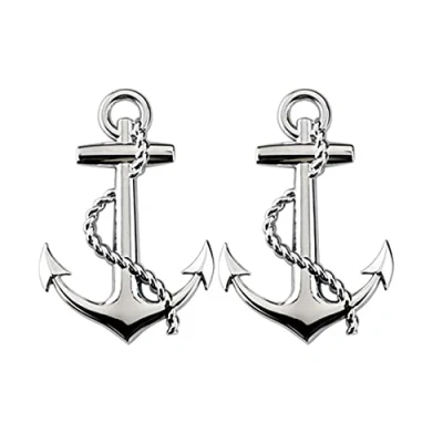 Afbeelding van Set van 2 verchroomde metalen stickers voor alle modellen zilver