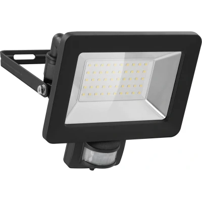 Afbeelding van Goobay LED buitenspot, 50 W, met bewegingsmelder 4250 lm, neutraal wit licht (4000 K), PIR sensor AAN/UIT functie en M16 wartel, gesch...